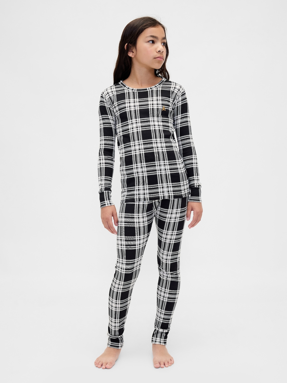 Kids & Baby Organic Brushed Cotton Holiday PJ Set