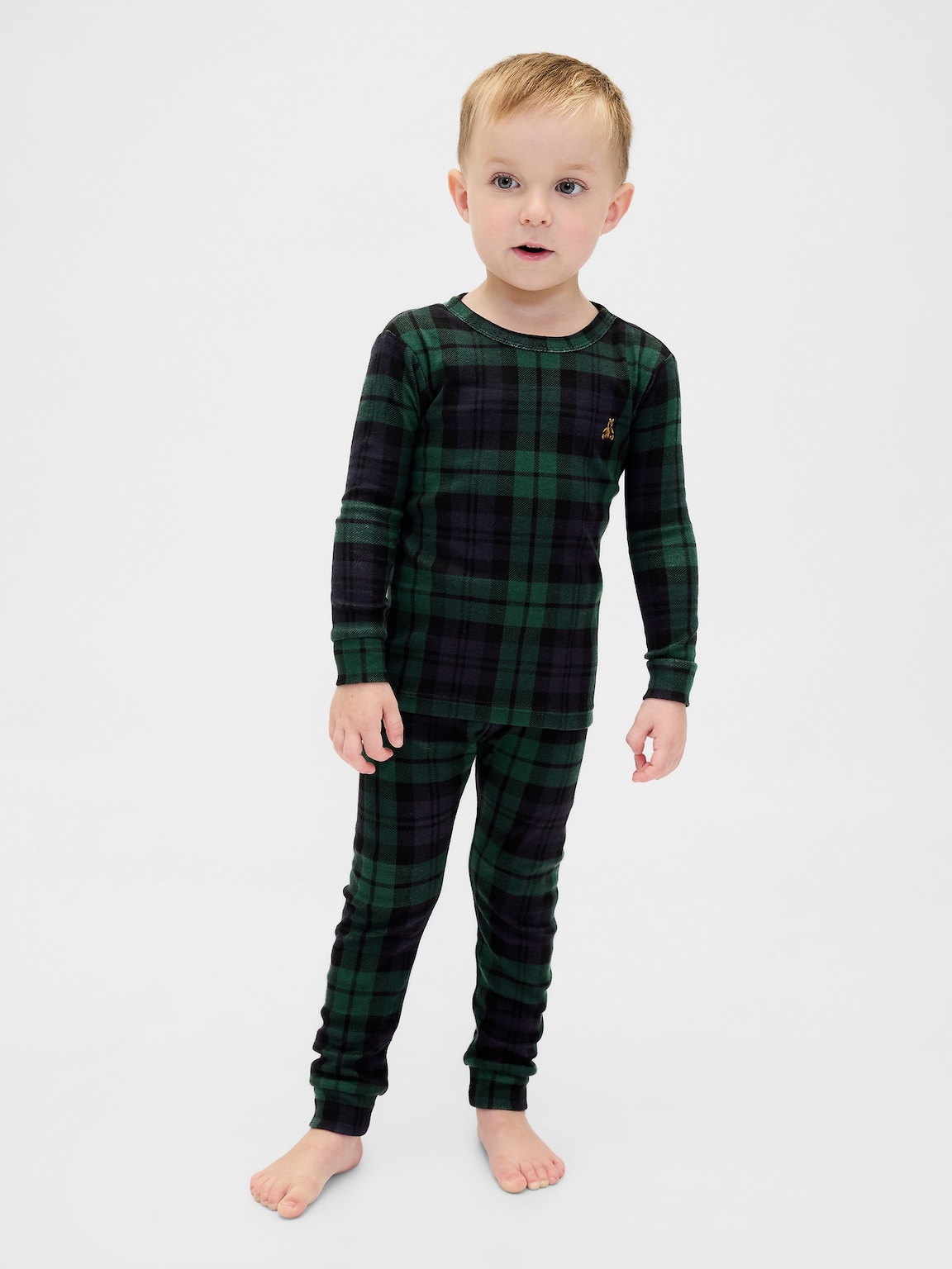 Kids & Baby Organic Brushed Cotton Holiday PJ Set