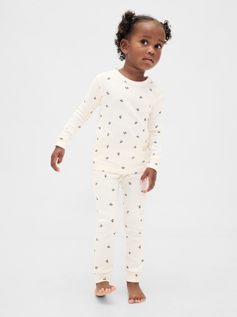 Kids & Baby Organic Brushed Cotton Holiday PJ Set