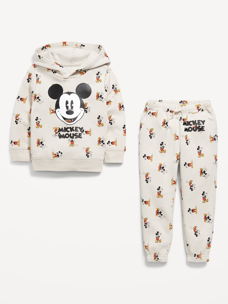 Disney© Mickey Unisex Graphic Pullover Hoodie and Joggers Set for Toddler