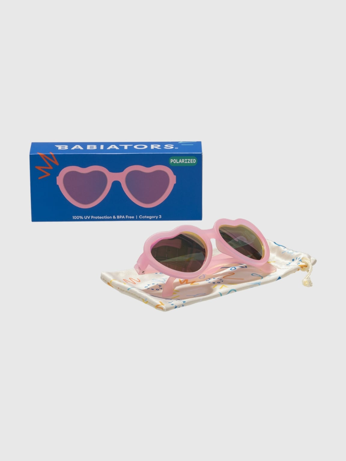 Babiators Polarized Toddler and Kid Heart Sunglasses