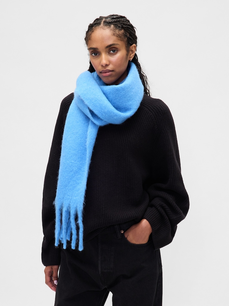 Brushed Fringe Scarf