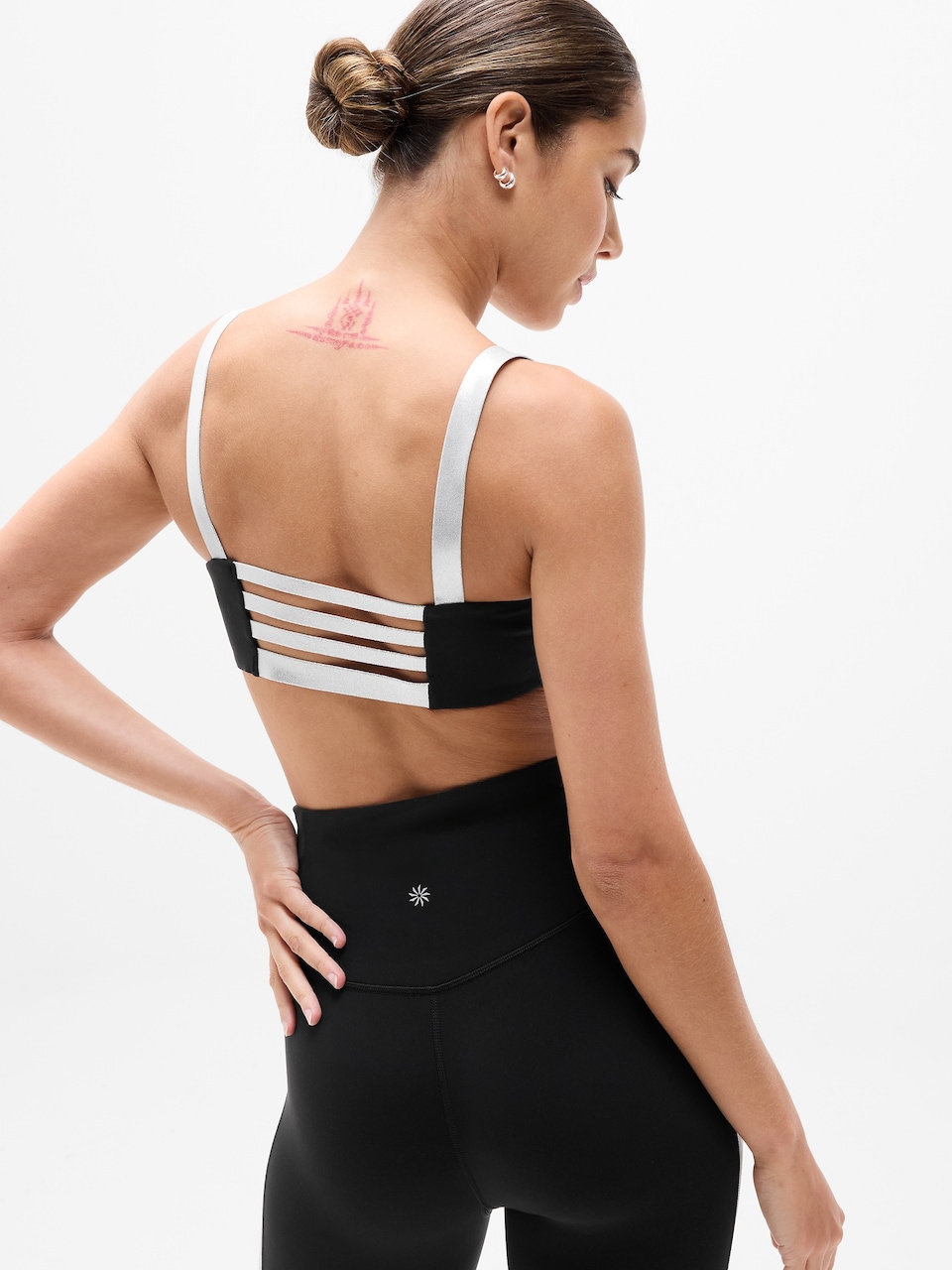 V-Neck Hardware One-Piece Swimsuit