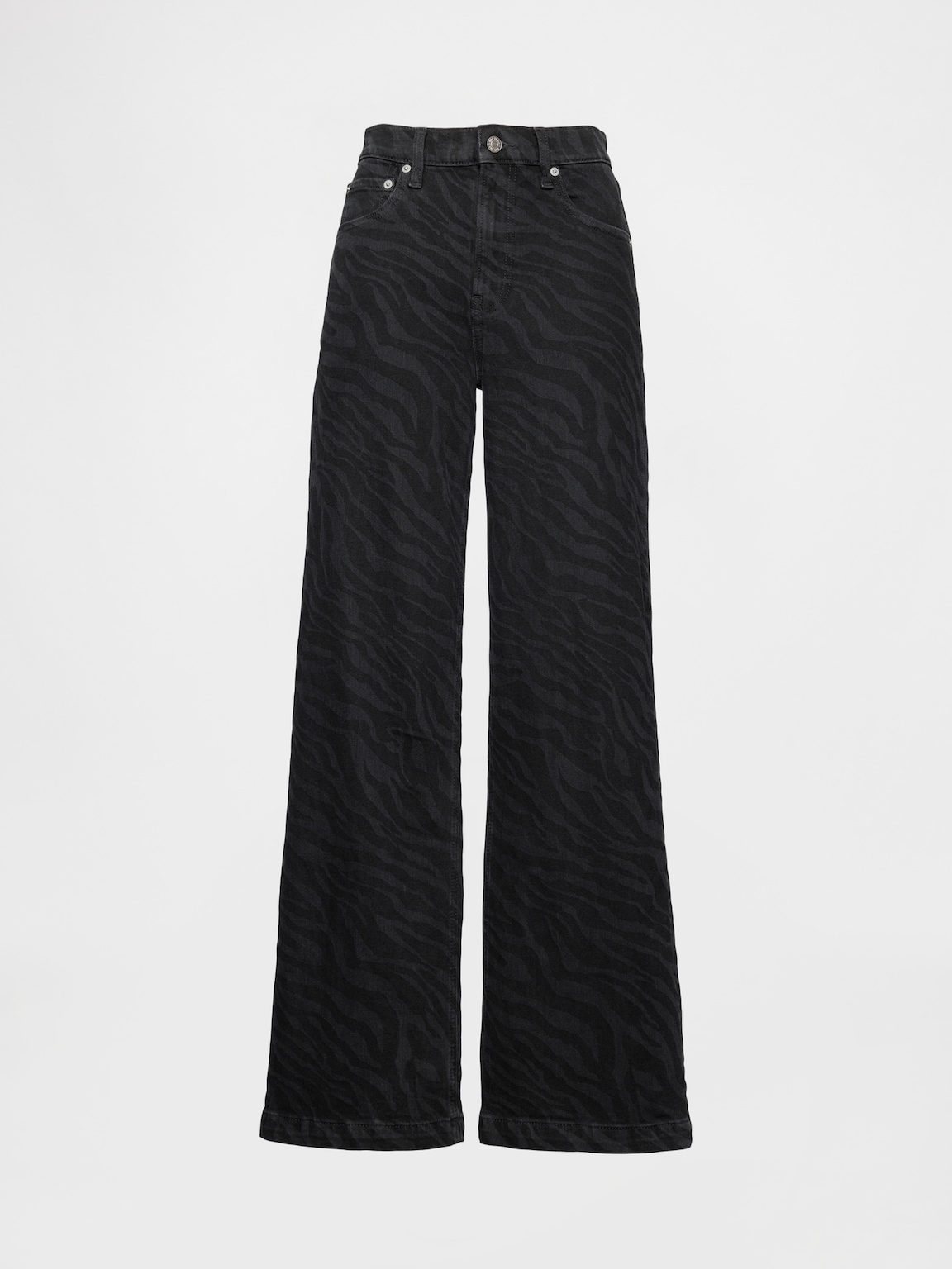 High Rise Stride Wide-Leg Jeans