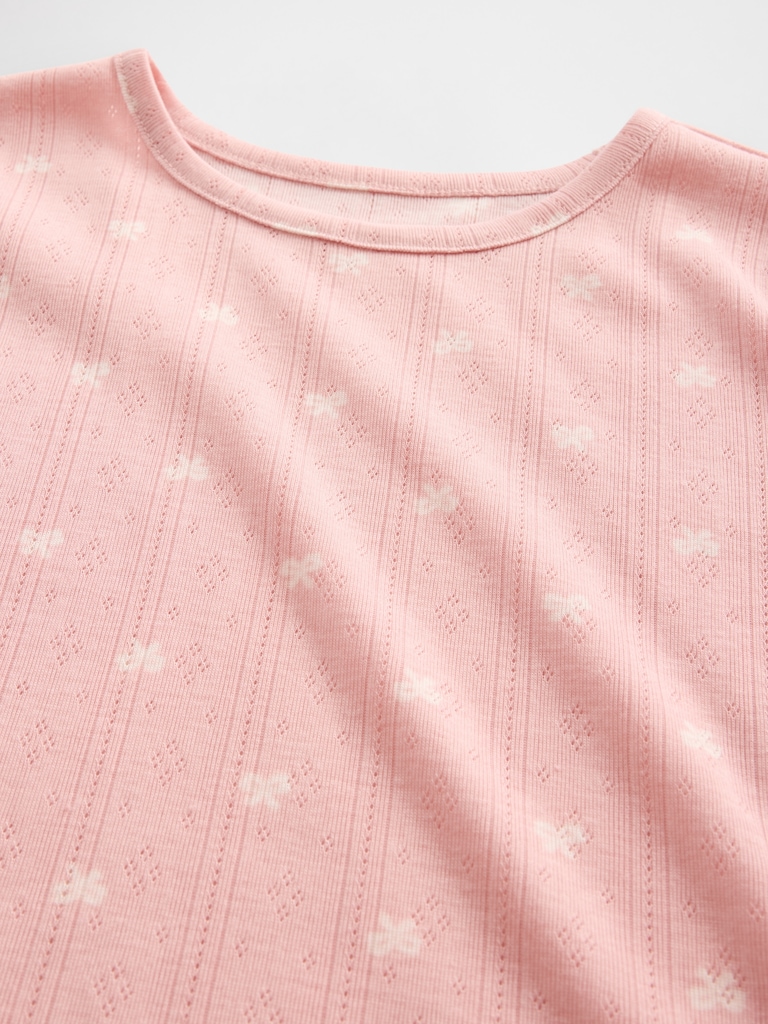 Kids Recycled Pointelle PJ Set