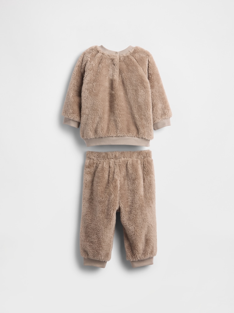 Baby Sherpa Bear Outfit Set