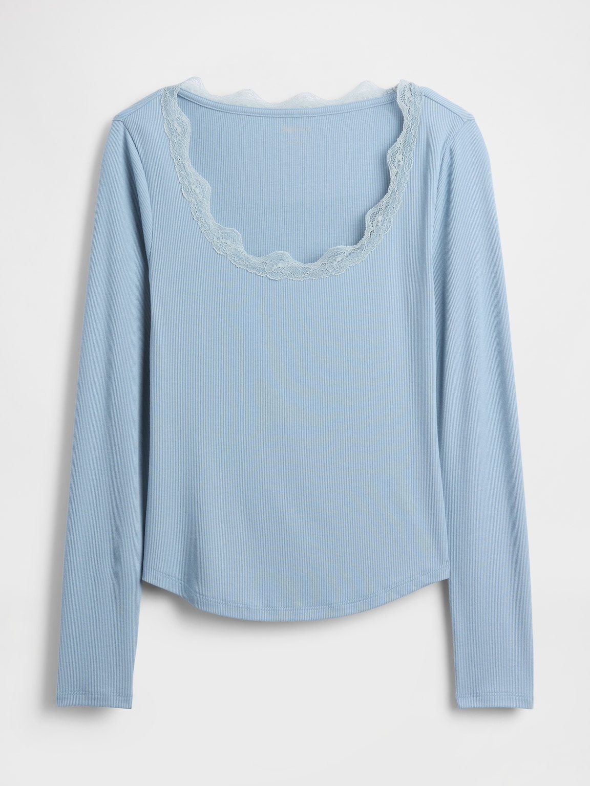 Mini Rib Lace-Trim PJ Top