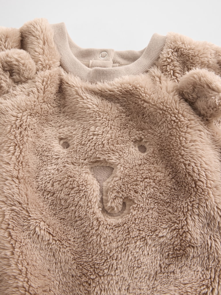 Baby Sherpa Bear Outfit Set