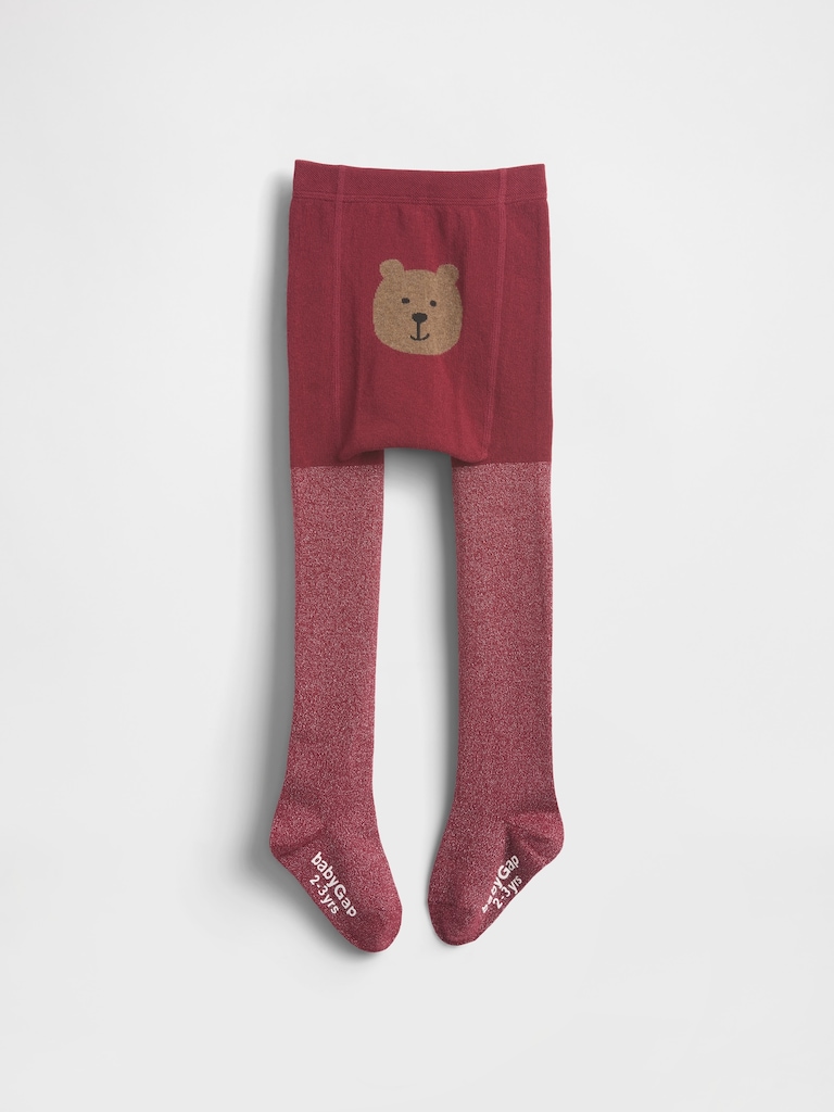 Baby & Toddler Glitter Bear Tights