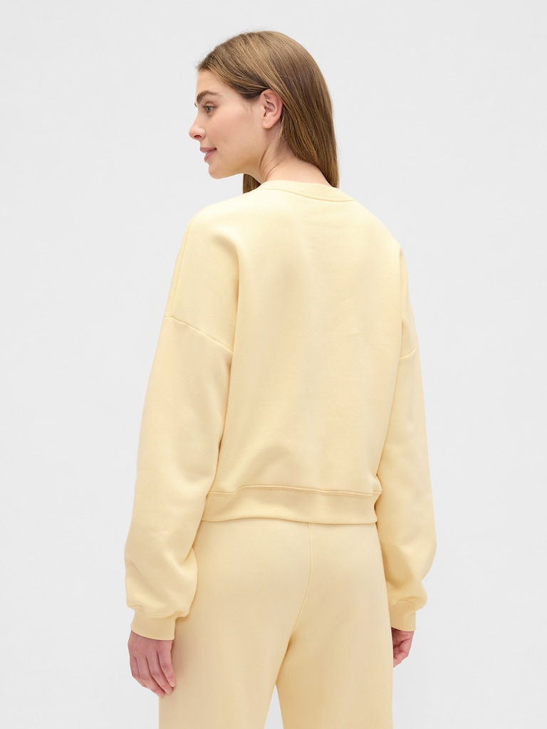 Relaxed Wedge Crewneck Sweatshirt