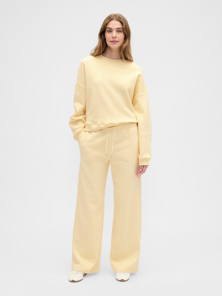 Relaxed Wedge Crewneck Sweatshirt