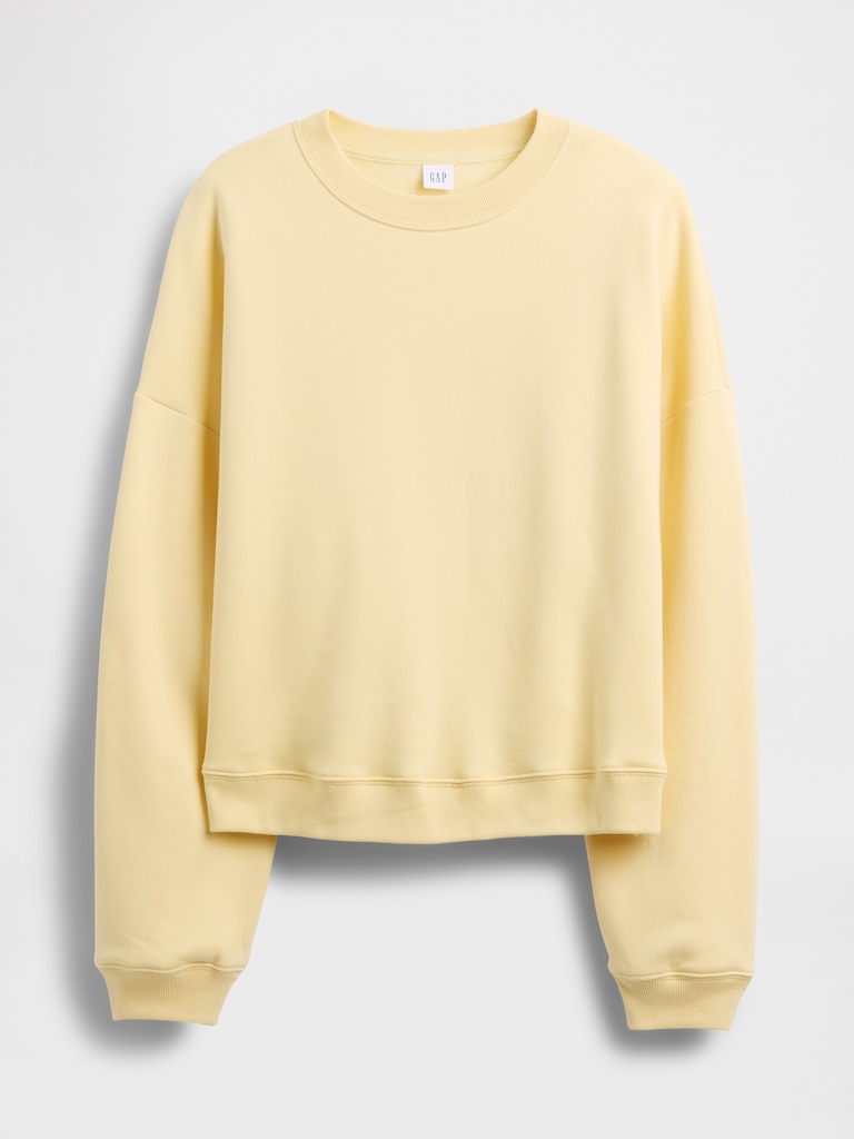 Relaxed Wedge Crewneck Sweatshirt