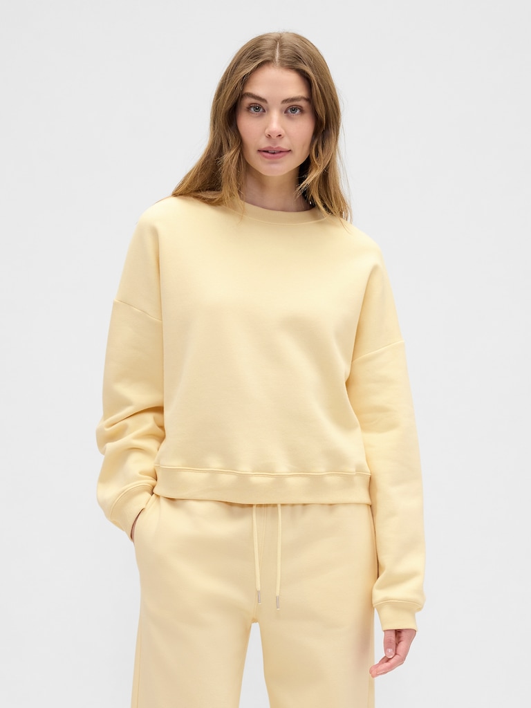 Relaxed Wedge Crewneck Sweatshirt