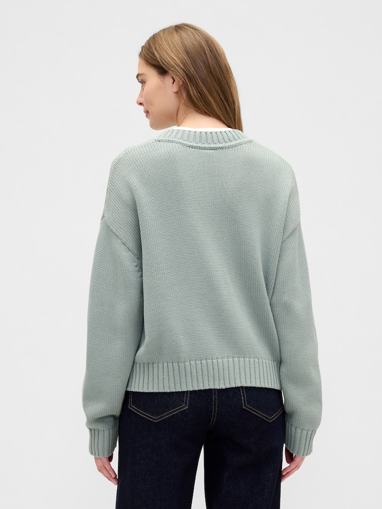 Oversized V-Neck Sweater
