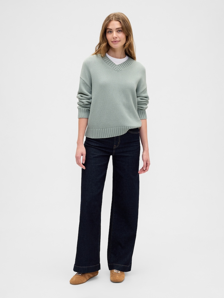 Oversized V-Neck Sweater
