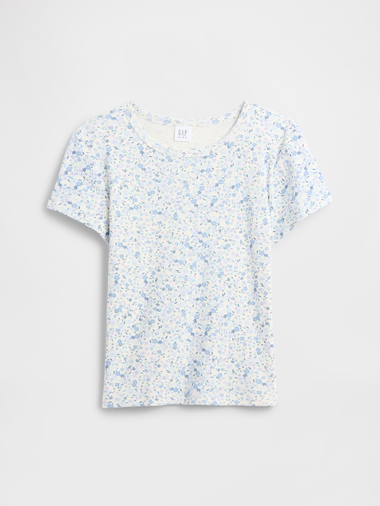 Kids Ribbed Pointelle T-Shirt