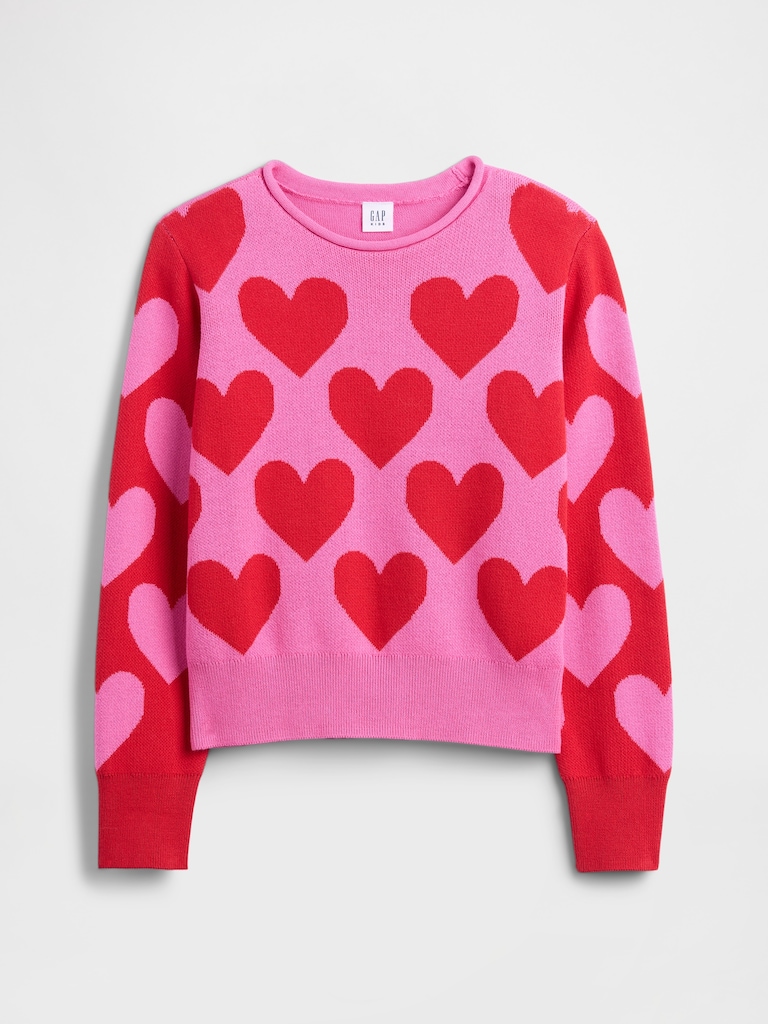Kids Relaxed Roll-Neck Sweater