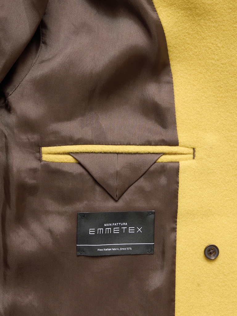 Italian Melton Wool-Blend Peacoat