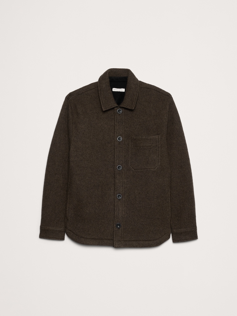 Boiled Wool Shirt Jacket