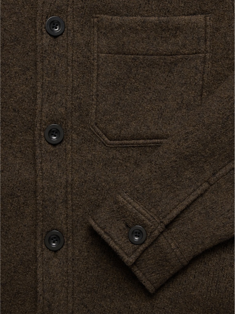 Boiled Wool Shirt Jacket