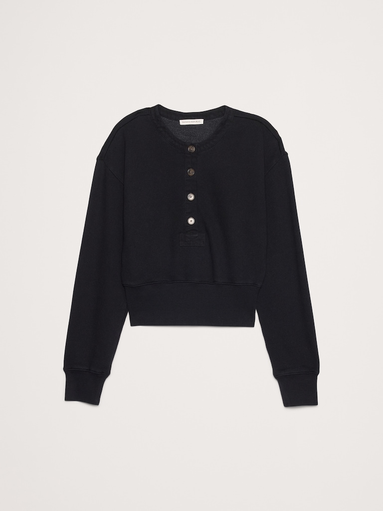French Terry Henley Sweatshirt