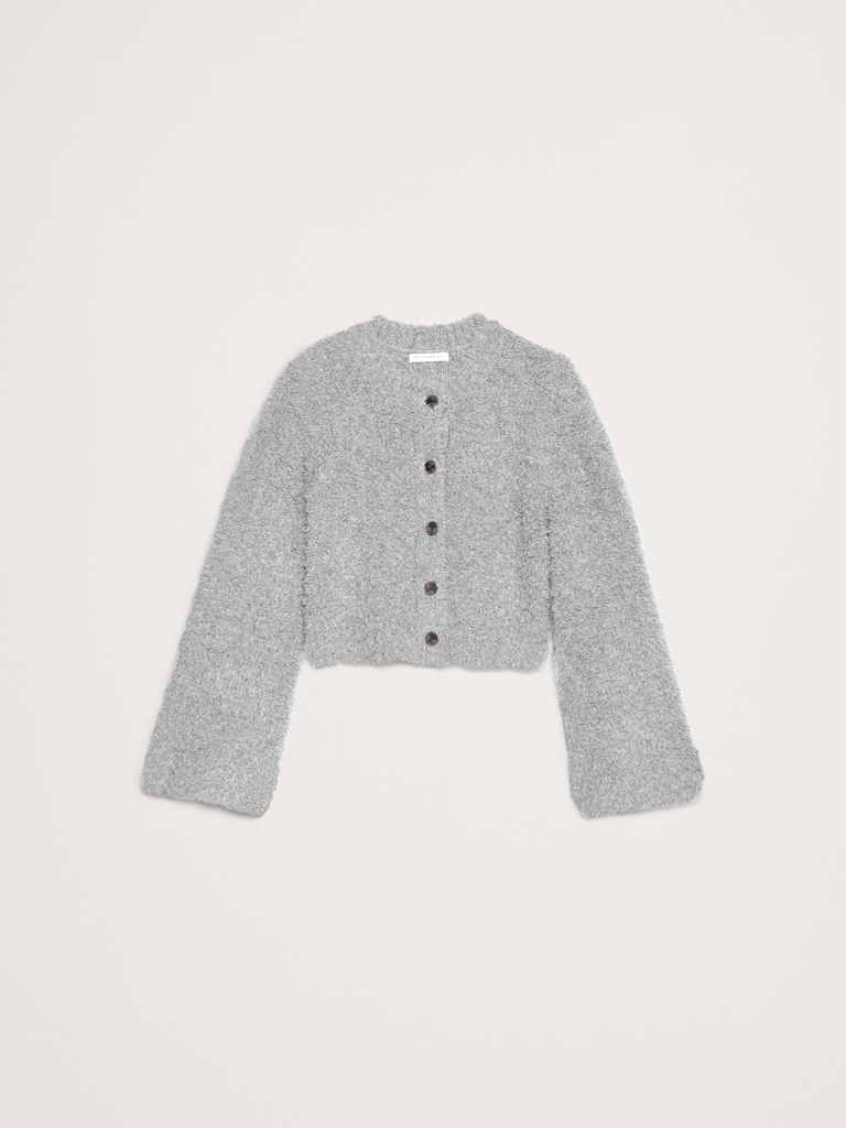 Curly Merino-Blend Cardigan