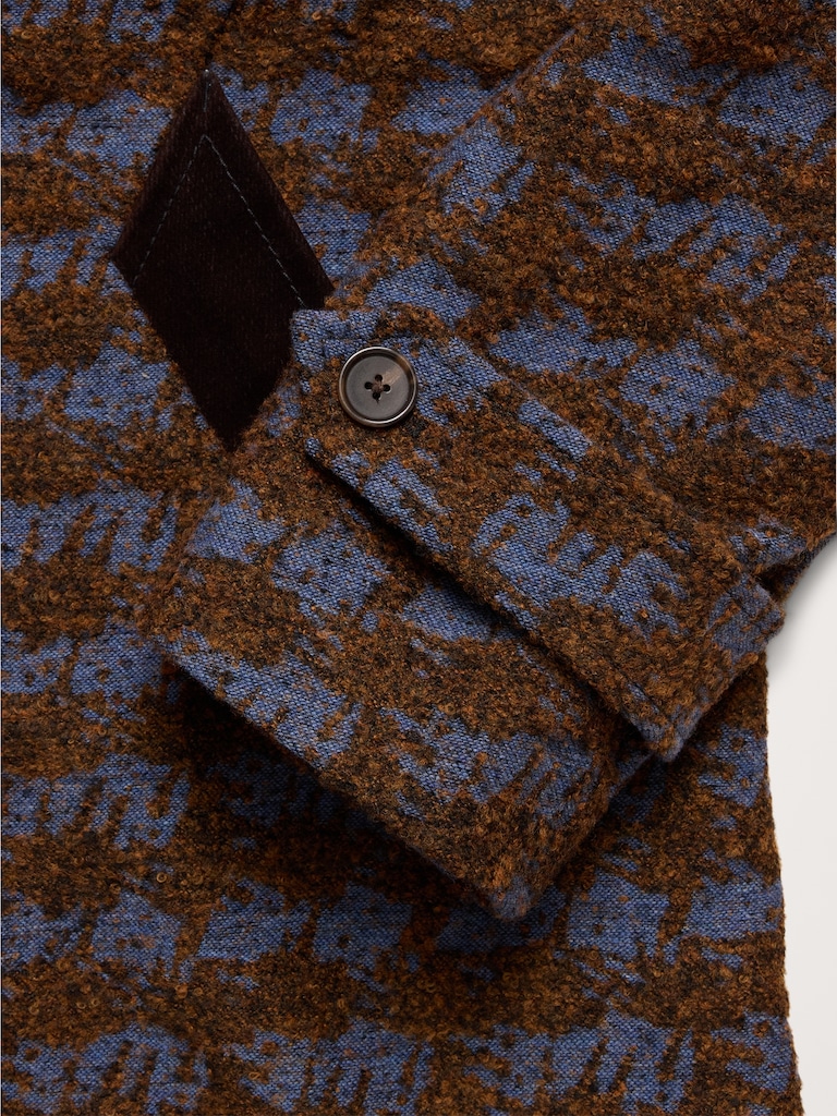 Italian Jacquard Overcoat