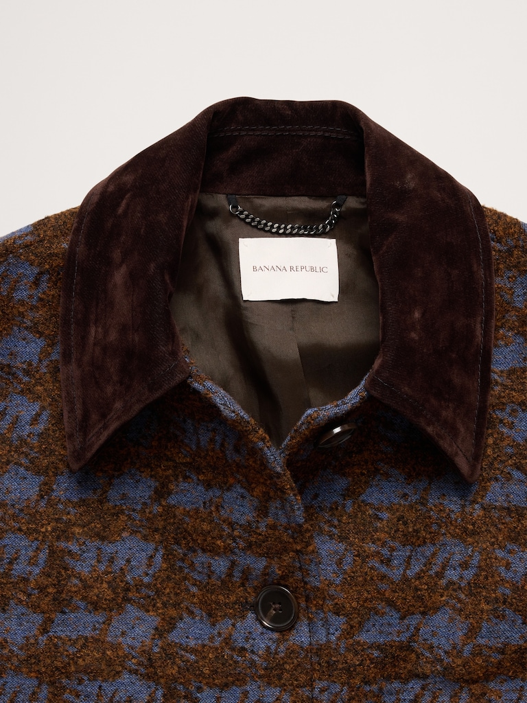 Italian Jacquard Overcoat