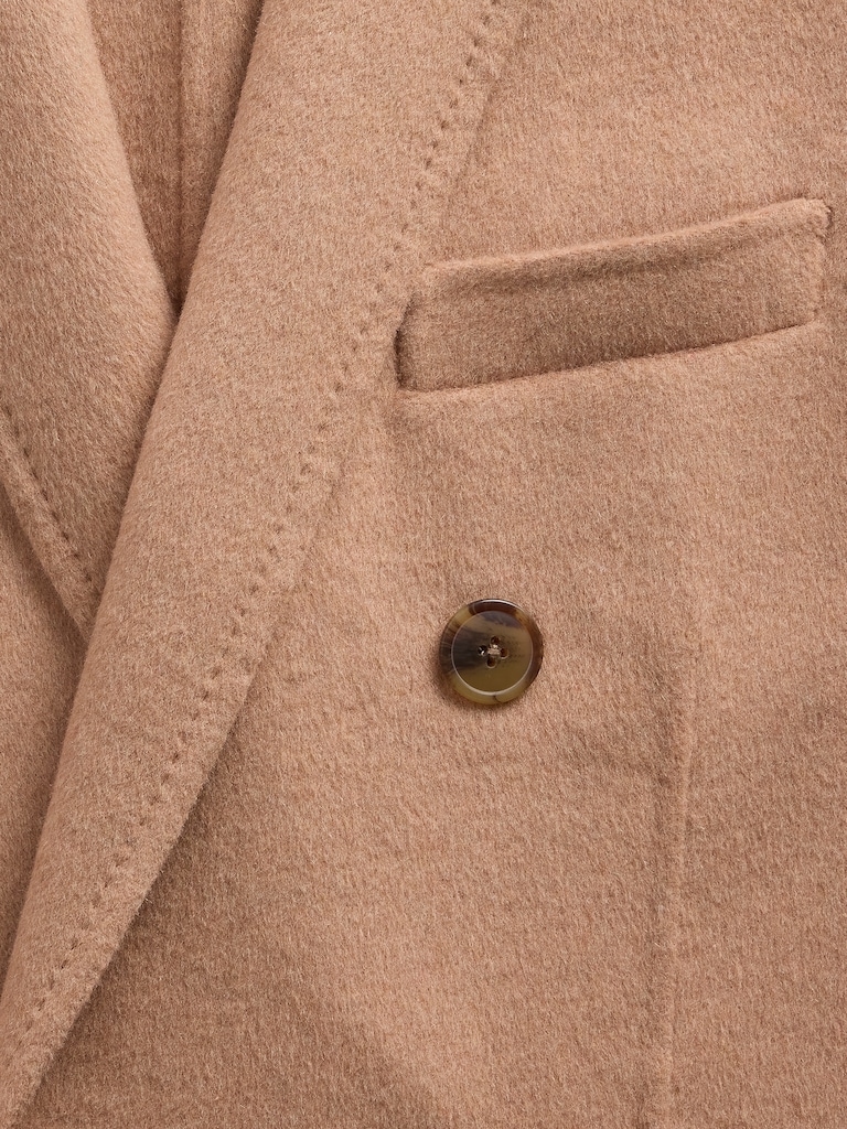 GapStudio Wool-Blend Double-Breasted Coat
