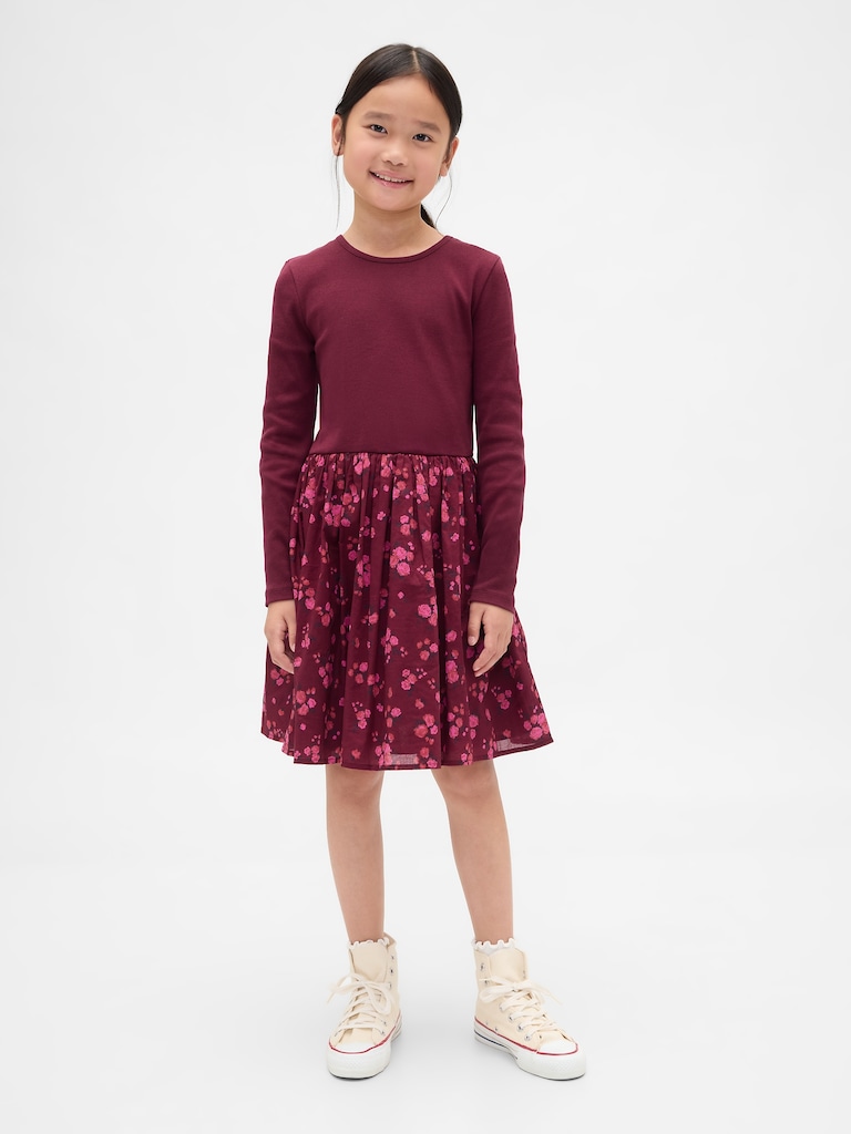 Kids Mixed Media Dress