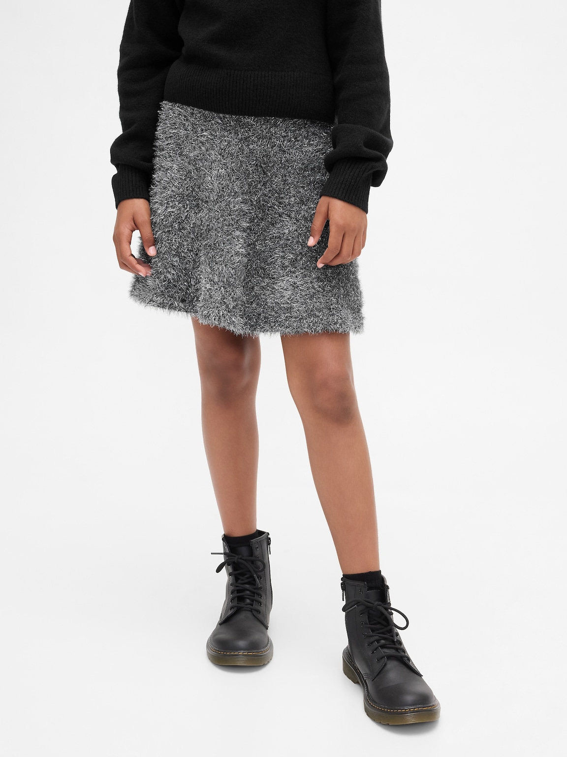 Kids Wicked Tinsel Eyelash Sweater Skirt