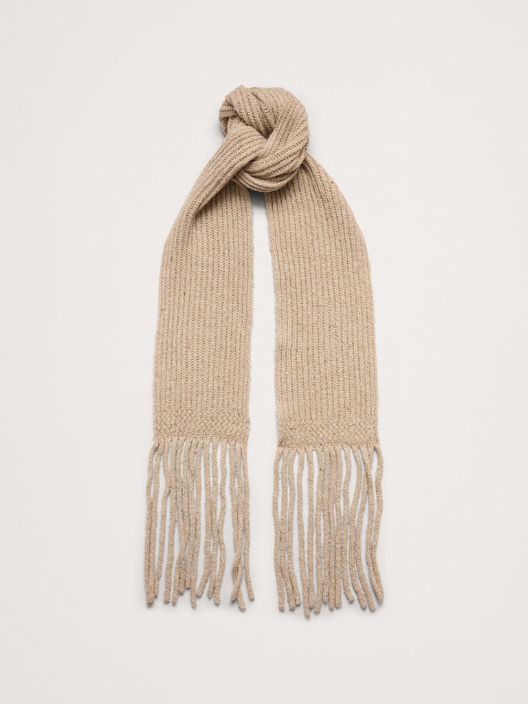 Donegal Wool-Blend Extra-Long Scarf
