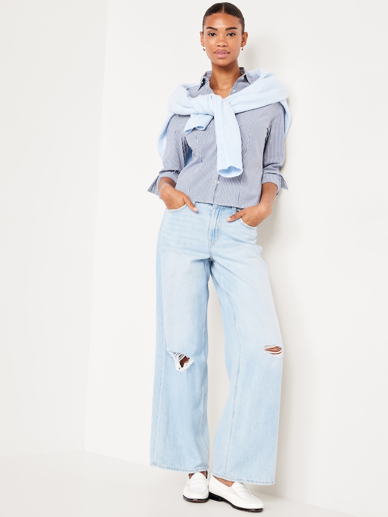 Slim Button-Down Striped Shirt