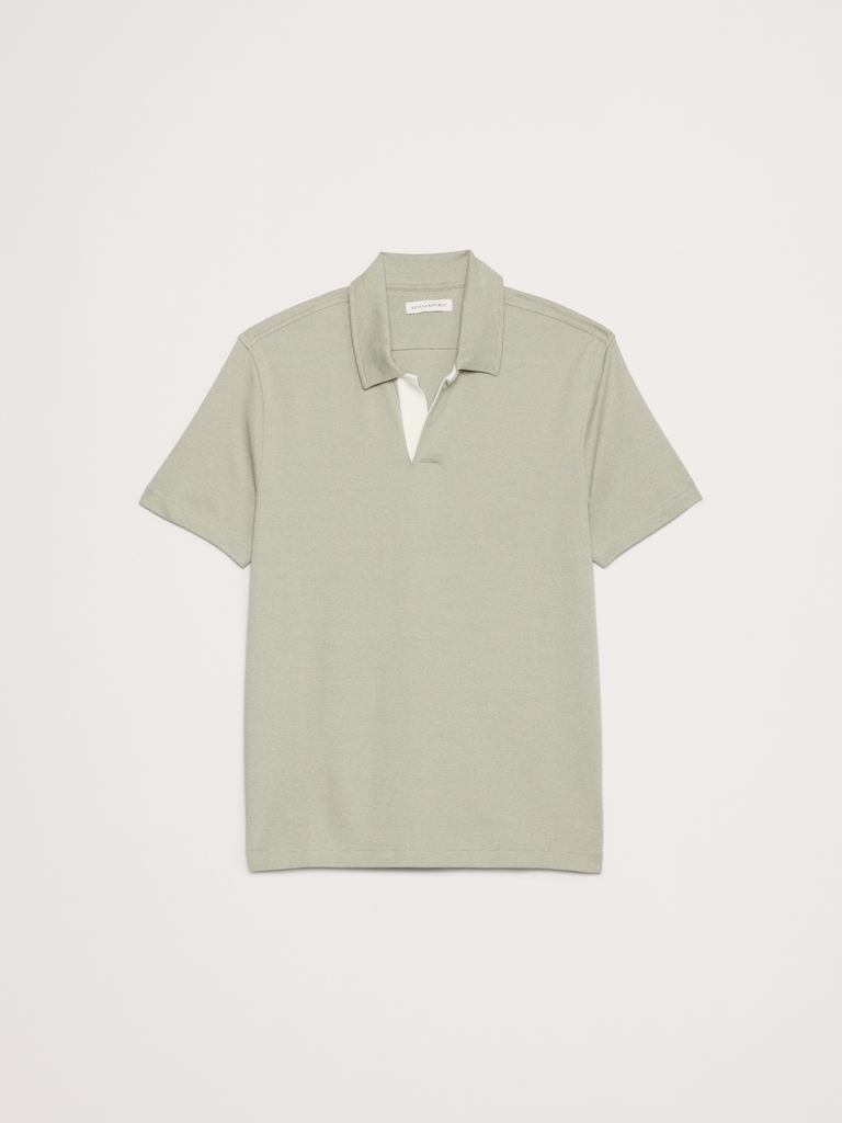 Luxury-Touch Stripe Polo