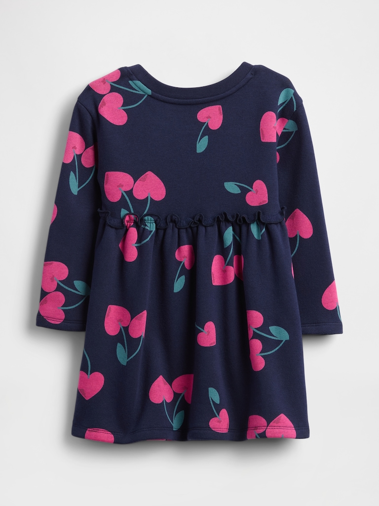 Baby & Toddler Ruffle-Waist Sweatshirt Dress