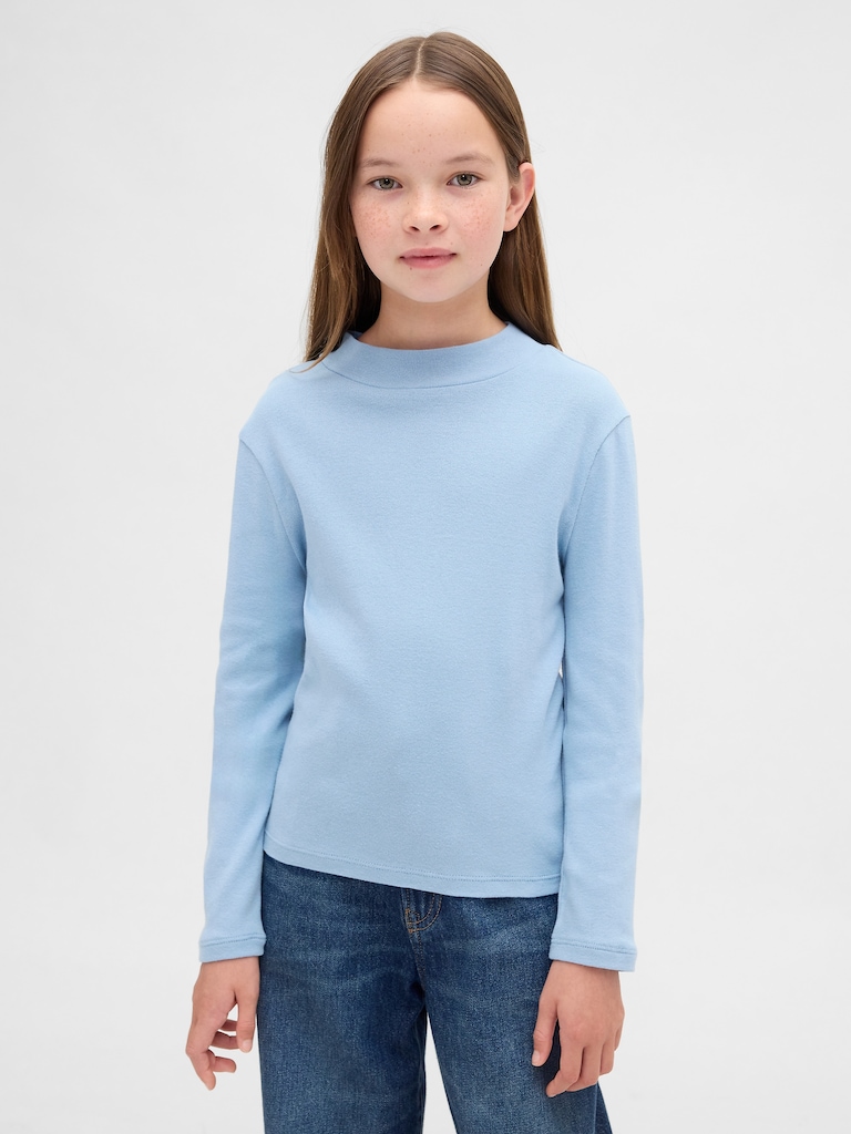 Kids Rib Mockneck T-Shirt
