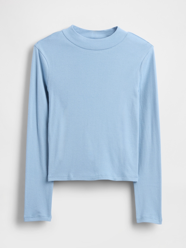 Kids Rib Mockneck T-Shirt