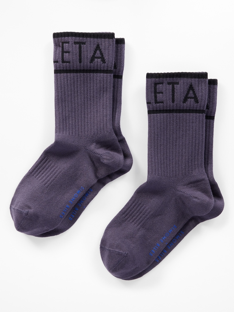 Simone Biles Athleta Girl Everyday Crew Sock 2-Pack