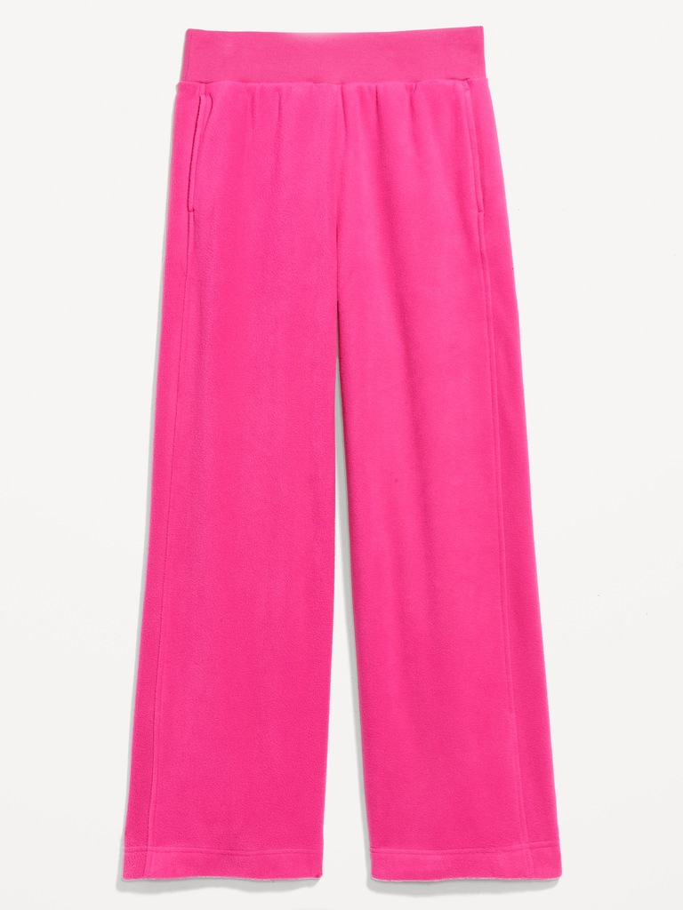 Extra High-Waisted Microfleece Wide-Leg Sweatpants
