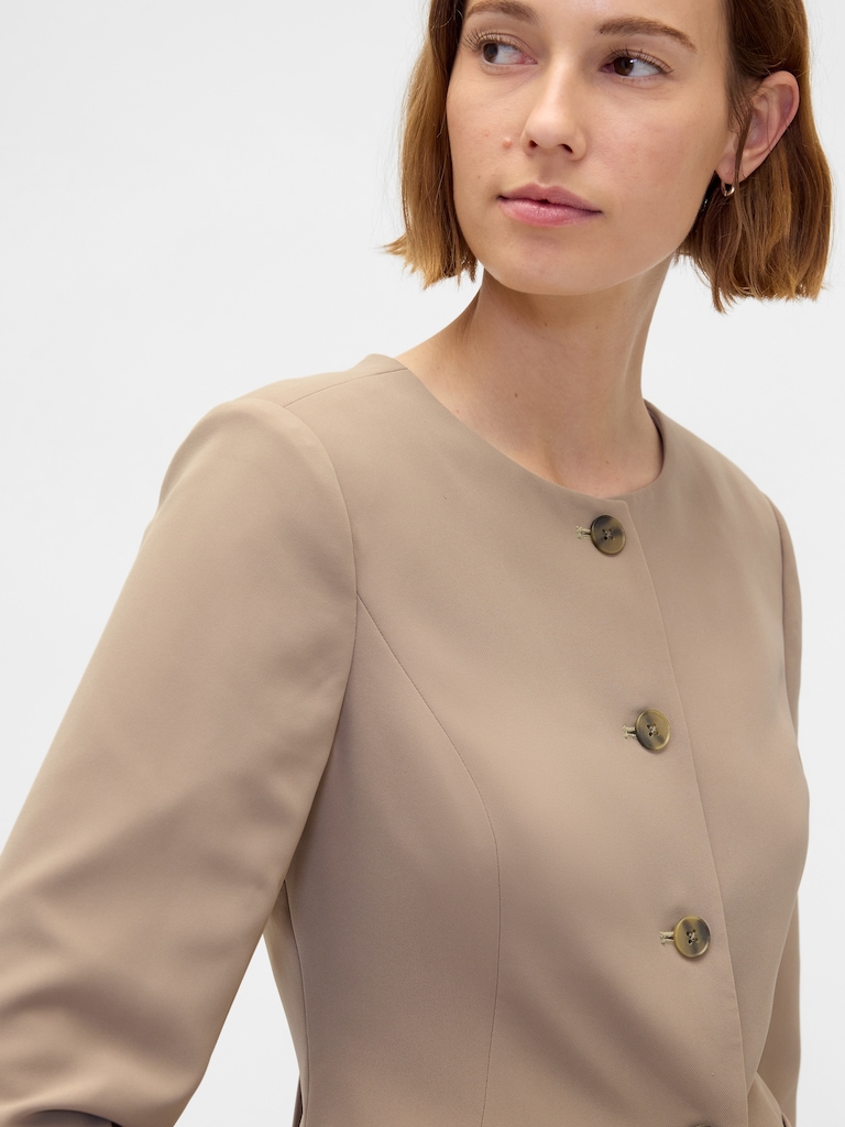 Collarless Blazer