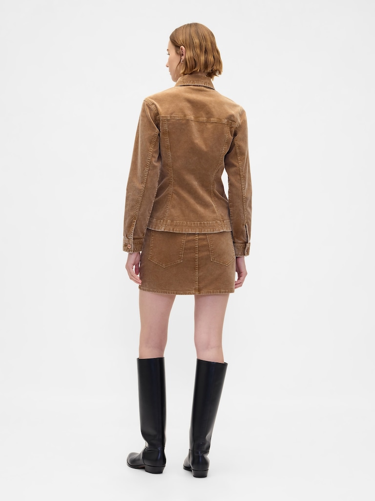 Corduroy Mini Skirt