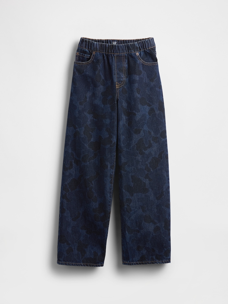 Kids Camo Easy Baggy Jeans