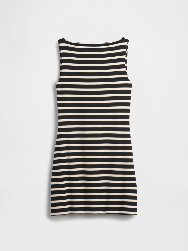Boatneck Mini Shift Dress