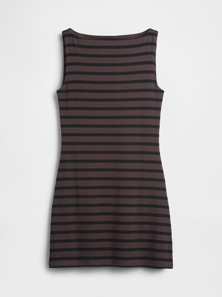 Boatneck Mini Shift Dress