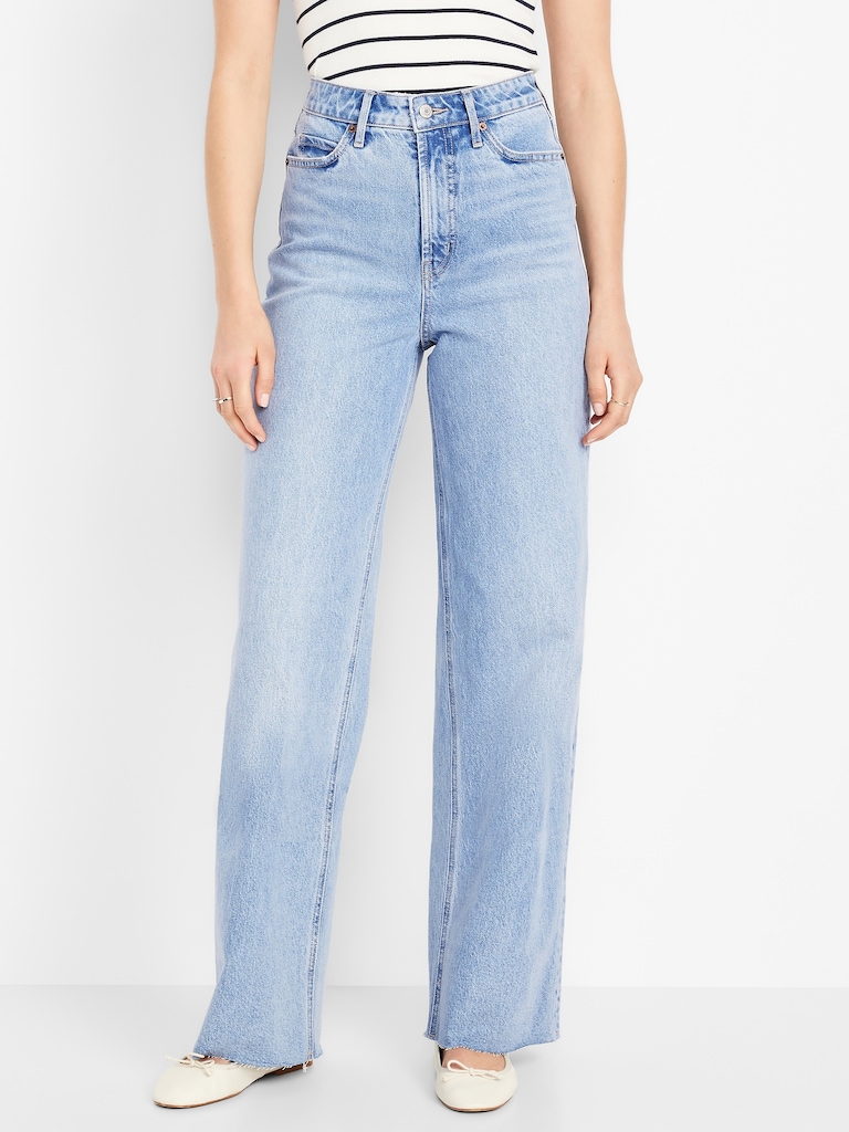 Extra High-Waisted Wide-Leg Jeans