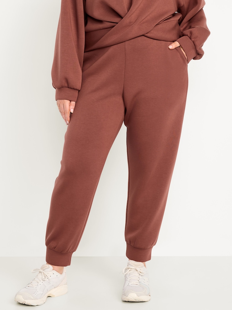 High-Waisted Bounce Fleece Jogger Sweatpants