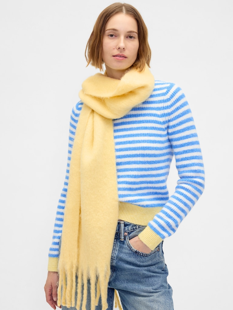 Brushed Fringe Scarf