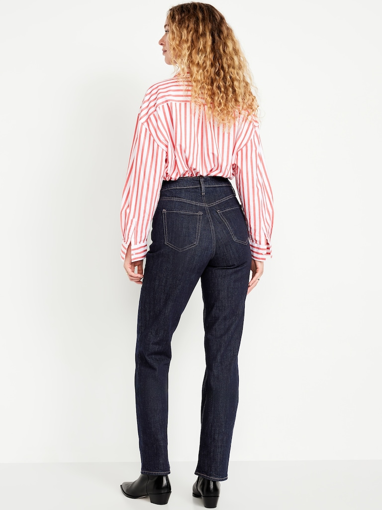 Extra High-Waisted Straight Jeans