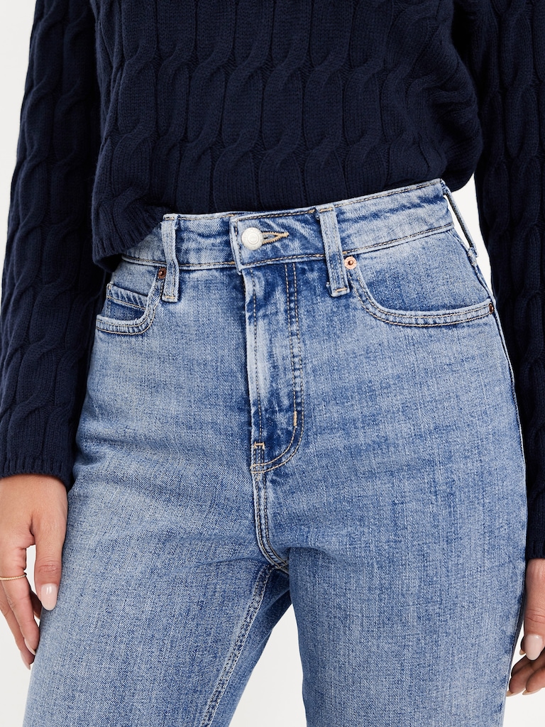 Extra High-Waisted Straight Jeans