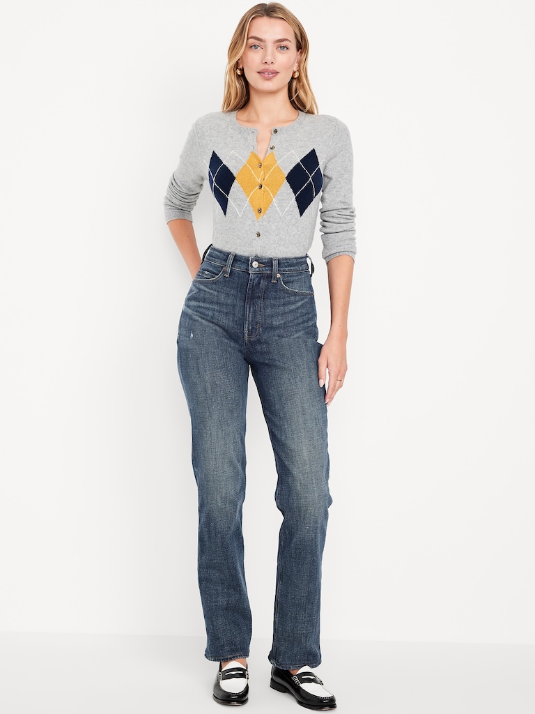Extra High-Waisted Straight Jeans
